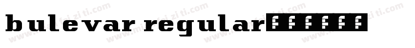 bulevar regular字体转换